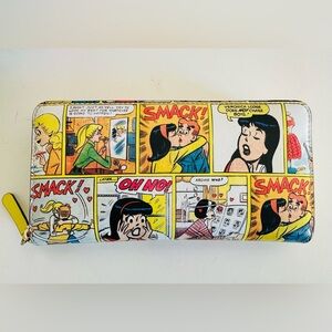 Kate Spade Archie Comics Tribute Yellow Continental Zip Wallet - Light Use
